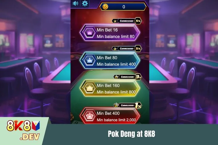 Pok Deng at 8K8