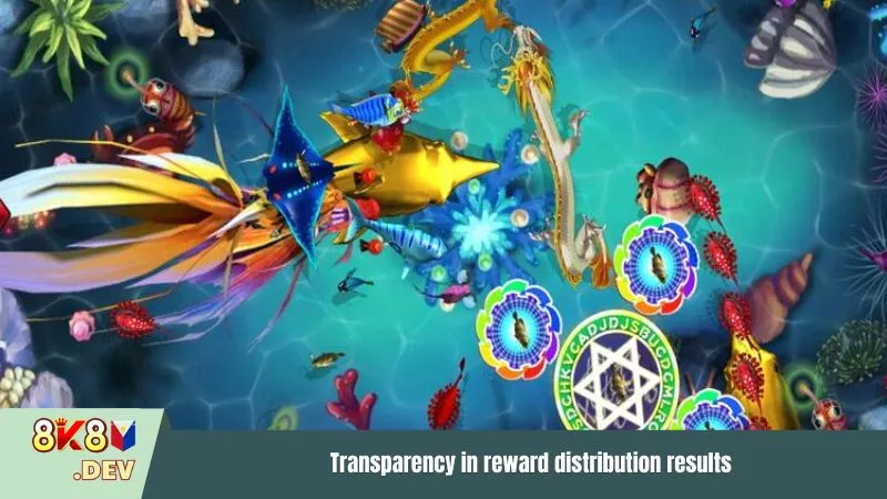 Transparency in reward distribution results