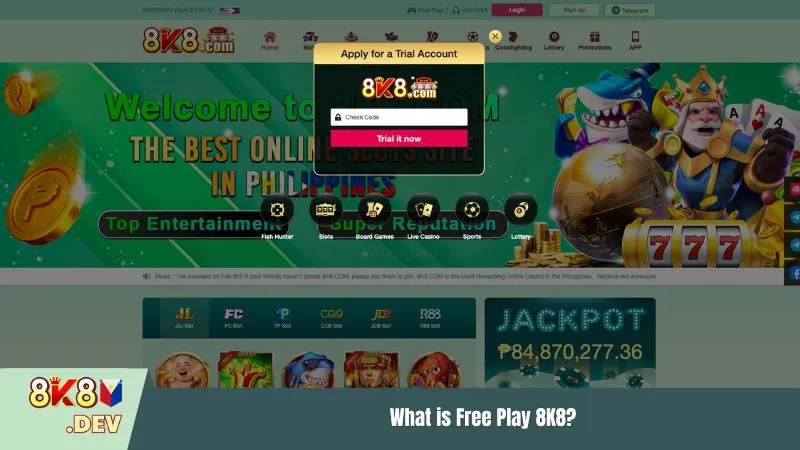 What is Free Play 8K8?