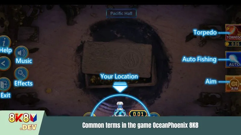 Common terms in the game OceanPhoenix 8K8