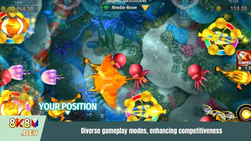 Diverse gameplay modes, enhancing competitiveness
