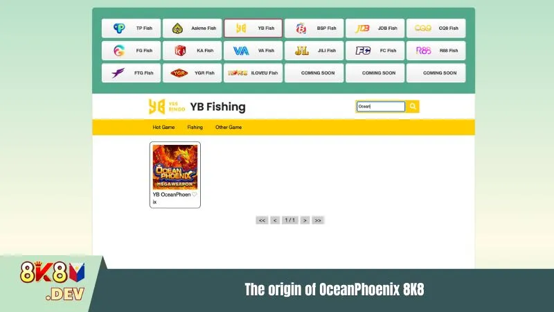 The origin of OceanPhoenix 8K8