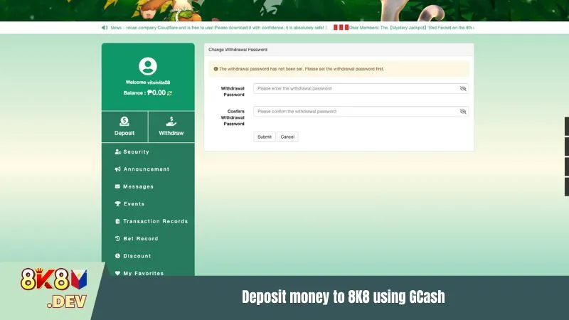 What are the highlights of the 8K8 withdrawal system?