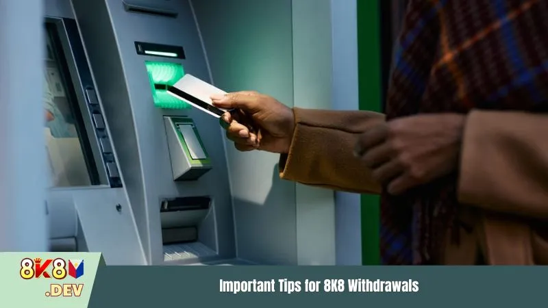 Important Tips for 8K8 Withdrawals