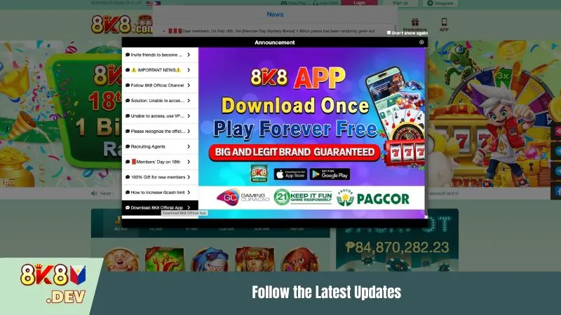 Follow the Latest Updates