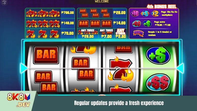 Regular updates provide a fresh experience