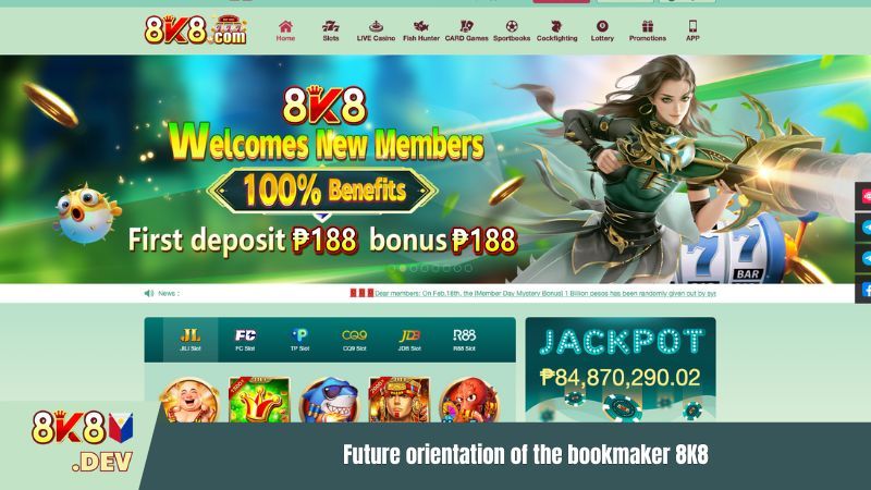 Future orientation of the betting site 8K8