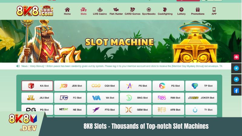 Slots 8K8  – Thousands of Top-notch Slot Machines